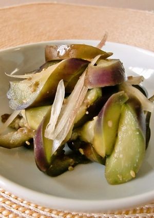 秋なすとみょうがの和え物-レシピのメイン写真