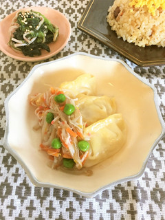 とろとろ野菜あんかけ餃子(シニア向け)-レシピのメイン写真
