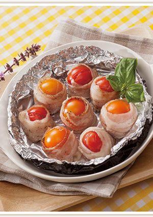 お弁当に☆肉巻きミニトマトのホイル焼き-レシピのメイン写真