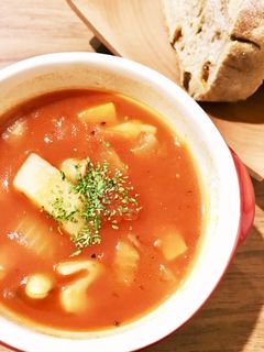 根菜とお豆のトマトスープ-レシピのメイン写真
