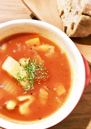 根菜とお豆のトマトスープ-レシピのメイン写真