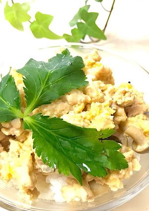 そぼろの卵とじ丼-レシピのメイン写真