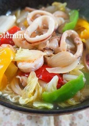 野菜たっぷり！海鮮八宝菜塩とろみめん-レシピのメイン写真