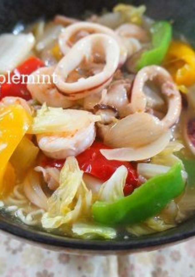 野菜たっぷり！海鮮八宝菜塩とろみめん-レシピのメイン写真