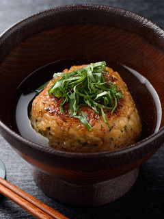 オリーブハマチ焼きおにぎりダシ茶漬け-レシピのメイン写真