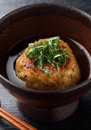 オリーブハマチ焼きおにぎりダシ茶漬け-レシピのメイン写真