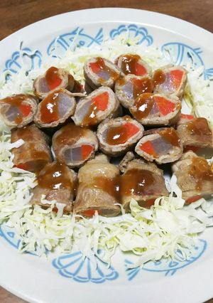 にんにく香る豚肉の野菜巻き-レシピのメイン写真