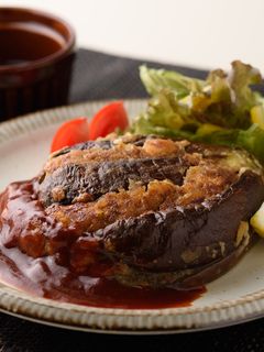 丸ごと茄子バーグ-レシピのメイン写真
