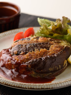 丸ごと茄子バーグ-レシピのメイン写真
