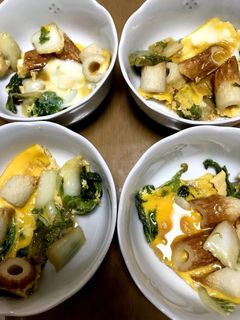 白菜とちくわの卵とじ♪-レシピのメイン写真
