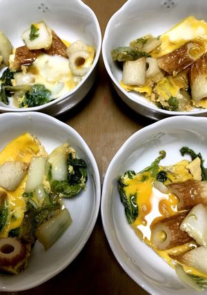 白菜とちくわの卵とじ♪-レシピのメイン写真