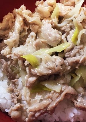簡単*塩豚丼*豚こま肉で節約!-レシピのメイン写真