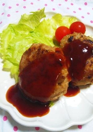 簡単ジューシー☆豚挽き肉のハンバーグ-レシピのメイン写真