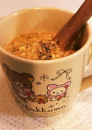 スープでオートミール 便秘解消に♪-レシピのメイン写真