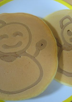子供と一緒に♪お絵かきホットケーキ-レシピのメイン写真