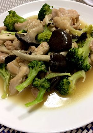 霜降りひらたけと鶏肉のサッと煮-レシピのメイン写真