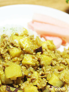 コロコロ☆さつまいものキーマカレー-レシピのメイン写真