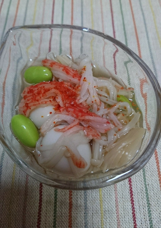 ３分！えのきとカニかまの煮込み-レシピのメイン写真