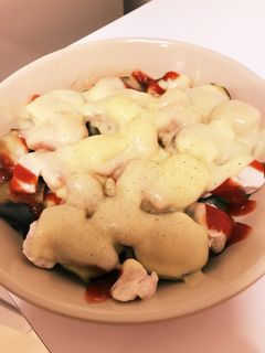 レンジで簡単♡ササミと茄子のチーズ焼き♪-レシピのメイン写真