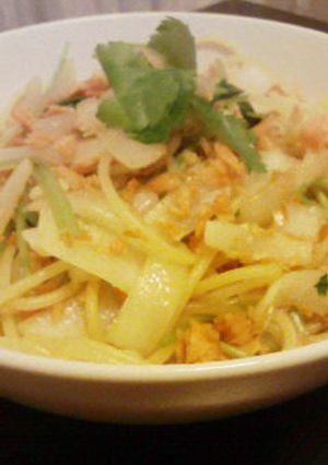 鮭とみつ葉のパスタ-レシピのメイン写真