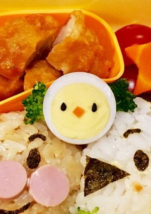 うずらの卵で簡単ひよこちゃん☆キャラ弁-レシピのメイン写真
