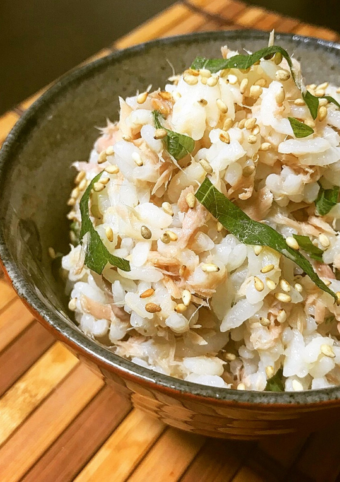 簡単！ツナと青しそと生姜の混ぜご飯-レシピのメイン写真
