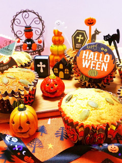 ハロウィン♡カボチャのクリームマフィン♪-レシピのメイン写真