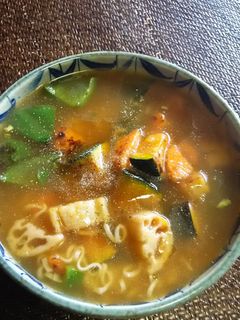 揚げ野菜のとろみあんかけ醤油ラーメン-レシピのメイン写真