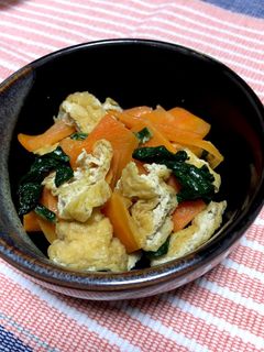人参と油揚げの炒め煮-レシピのメイン写真