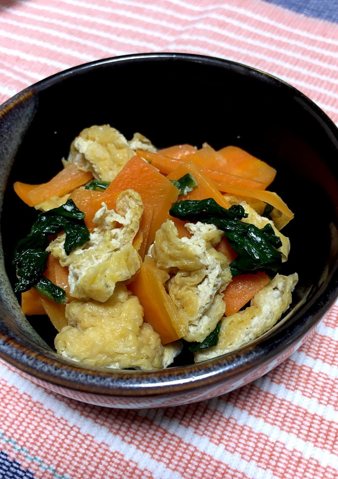 人参と油揚げの炒め煮-レシピのメイン写真