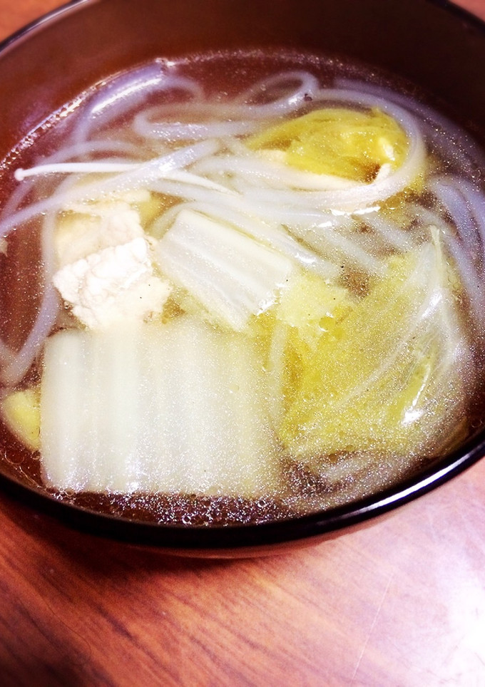 寒～い冬に♡とろとろ白菜のマロニースープ-レシピのメイン写真