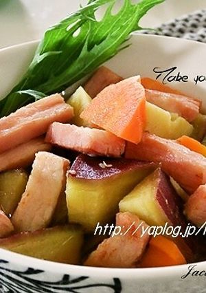 さつまいも・にんじん・ベーコン☆煮物-レシピのメイン写真