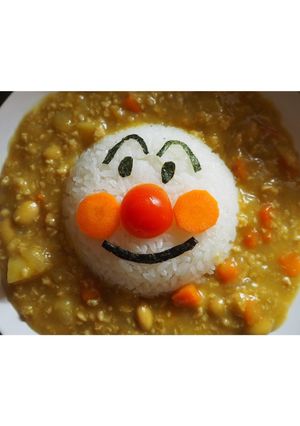 簡単！子供喜ぶ♪アンパンマンカレー-レシピのメイン写真