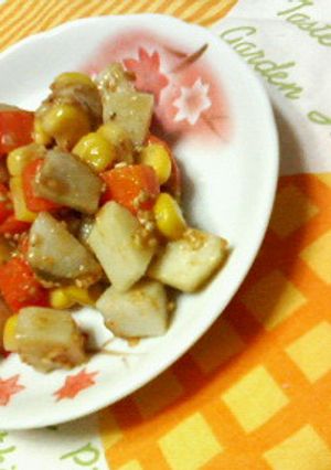 ✿里芋とにんじんの❀ゴマ味噌✿和え♪♪-レシピのメイン写真