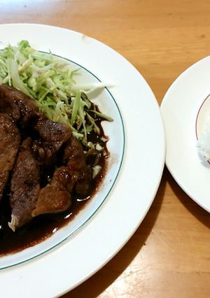 赤ワインで代用したポークステーキ♪-レシピのメイン写真