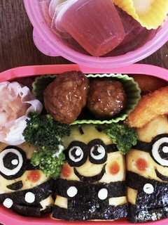 ミニオン キャラ弁-レシピのメイン写真
