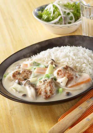 鶏つくねと白菜のかけシチュー-レシピのメイン写真