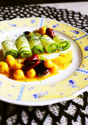 胡瓜のサラダ*豆のピクルスドレッシング-レシピのメイン写真