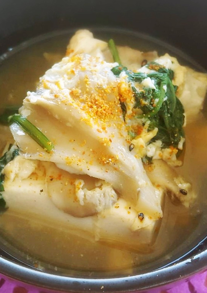 あったか旨い！簡単！豆腐のマイタケだし鍋-レシピのメイン写真