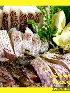 鯛のお造り三種☆-レシピのメイン写真