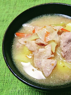 簡単☆豚汁風な味噌汁-レシピのメイン写真