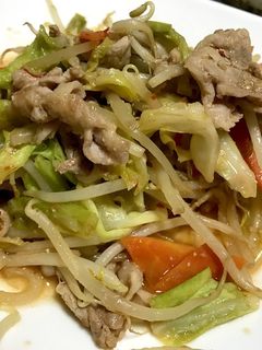 もやしと豚肉のピリ辛味噌炒め!-レシピのメイン写真