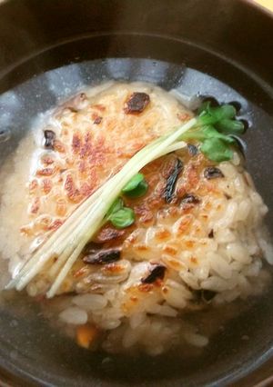 安心米・山菜おこわの焼きおにぎり茶漬け-レシピのメイン写真