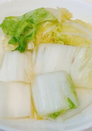 シャキシャキ白菜の、昆布茶の浅漬け！-レシピのメイン写真