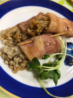バター醤油のえのきのベーコン巻き♪-レシピのメイン写真