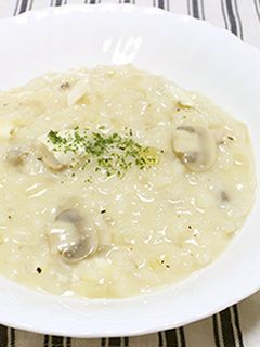 マッシュルームリゾット-レシピのメイン写真