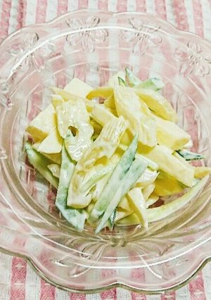 簡単☆セロリとリンゴのサラダ-レシピのメイン写真
