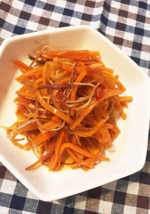 炙りするめそーめんでいか人参♪-レシピのメイン写真