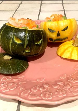 ハロウィンに!!簡単☆かぼちゃのグラタン-レシピのメイン写真