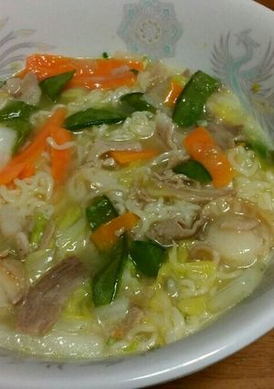 ホタテあんかけ塩ラーメン-レシピのメイン写真